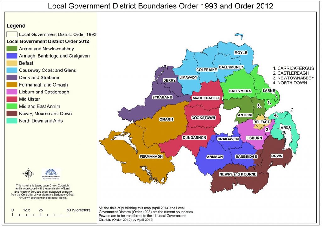 Figure 2: Mapping used to visualise local government boundary changes