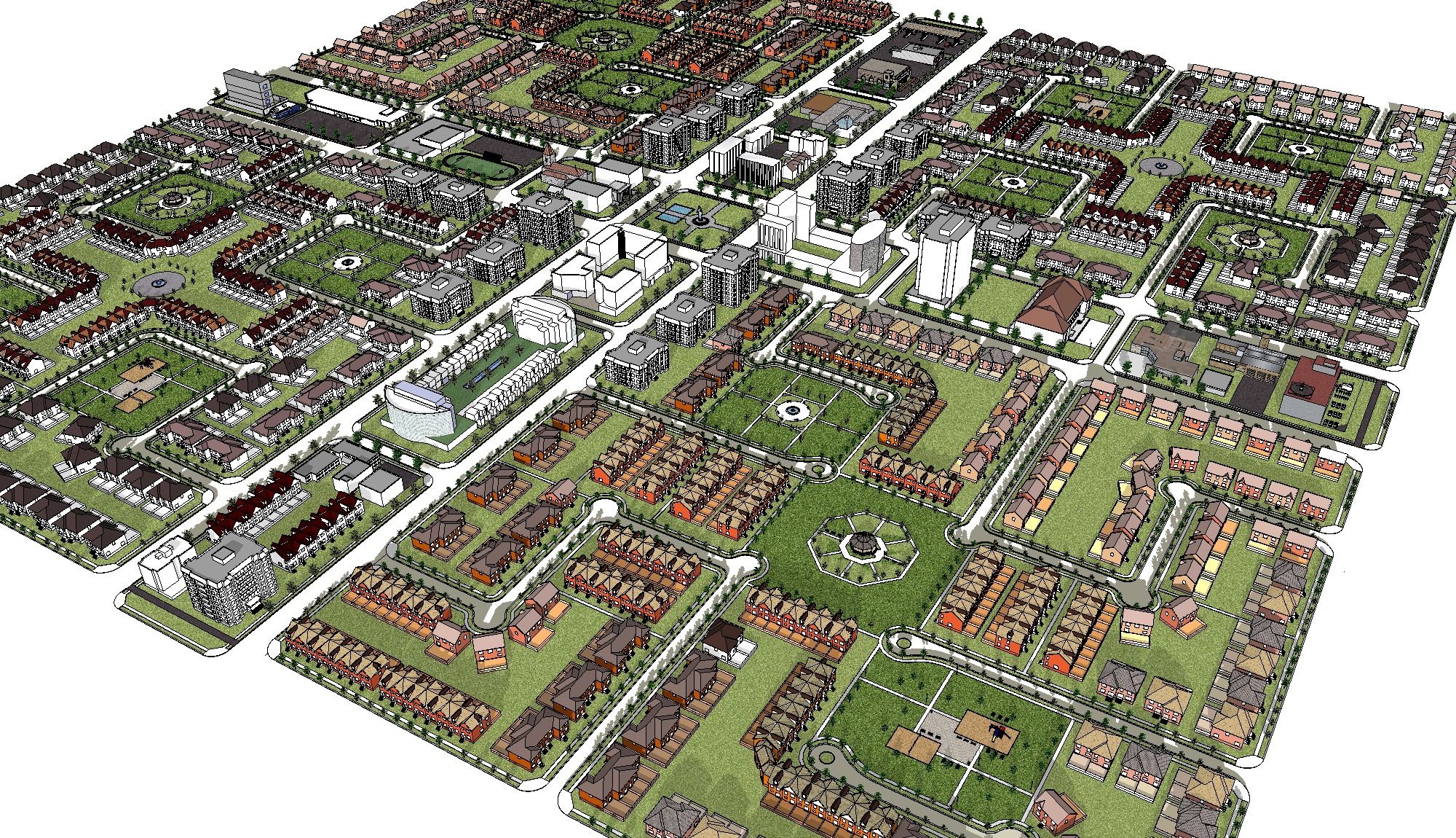 Image of a planned urban landscape: Local development planning is now with local councils