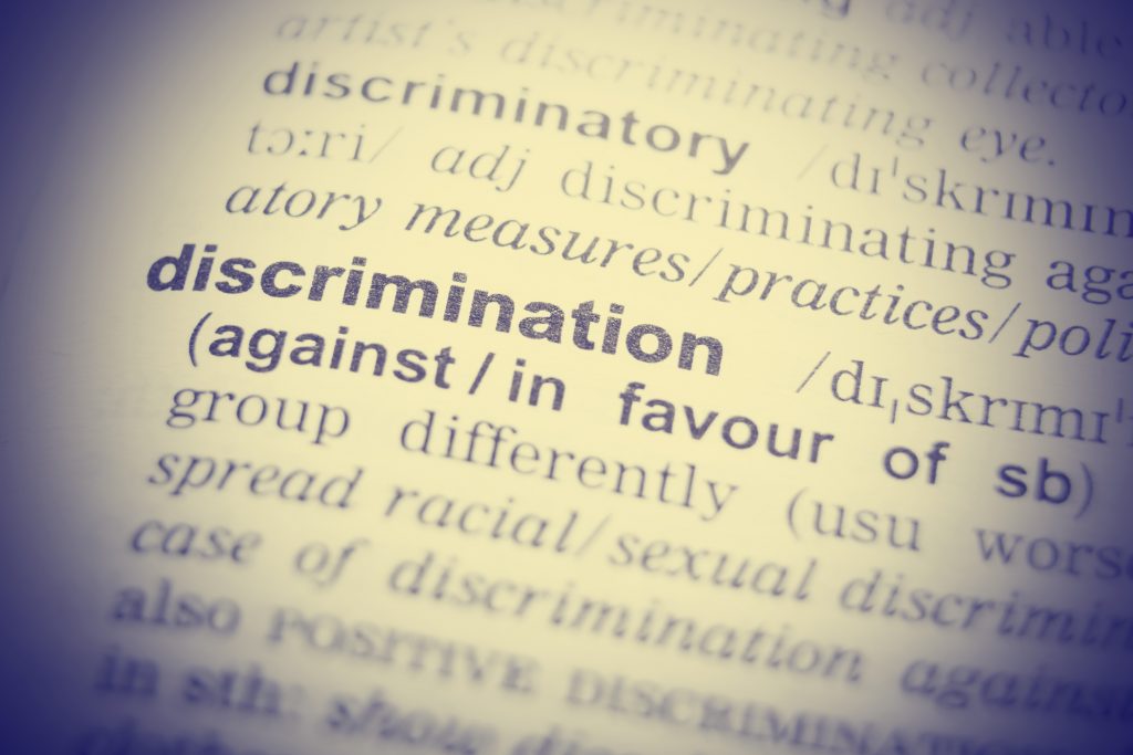 A dictionary definition of the word discriminate; a Single Equality Bill would provide clarity, consistency and equal protection regardless of the grounds concerned.