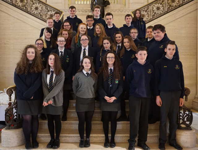 Students from Shimna College visiting the Northern Ireland Assembly