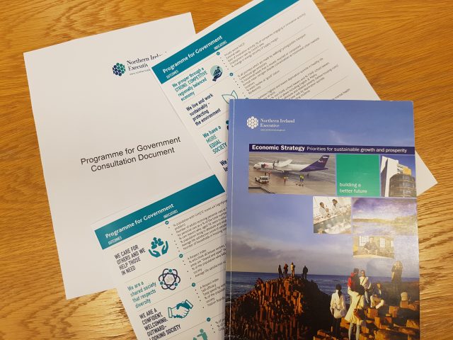 Copy of the Northern Ireland Executive’s Economic Strategy and the Programme for Government Consultation Document