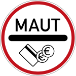 A German toll sign