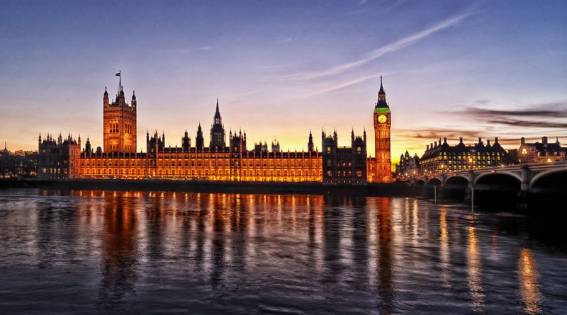 The Houses of Parliament, London (http://www.parliament.uk/about/living-heritage/building/palace/estatehistory/) (Image by Chensiyuan: https://commons.wikimedia.org/wiki/File:1_westminster_palace_panorama_2012_dusk.jpg under Creative Commons: https://creativecommons.org/licenses/by-sa/2.0/deed.en)