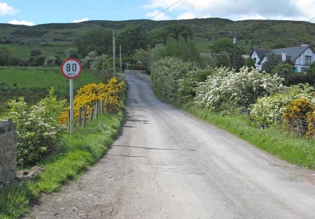 The border on Killeen School Road, near Newry (Image: Oliver Dixon, under Creative Commons)