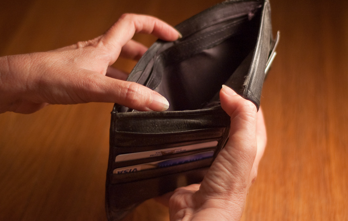 An image of an empty wallet