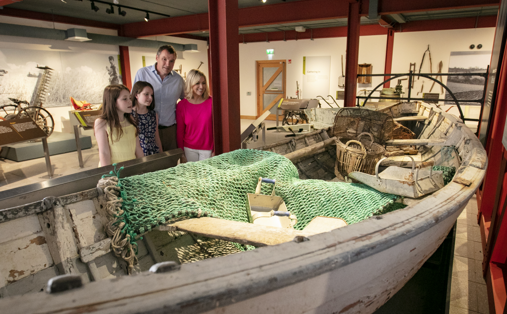 Image of the 'Harvests from Land and Sea' exhibition at Down County Museum (image used courtesy of Down County Museum)