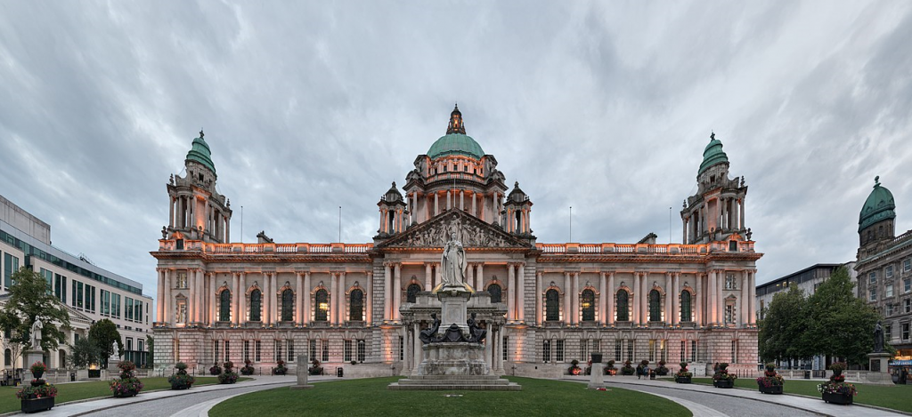 A photograph of Belfast City Hall