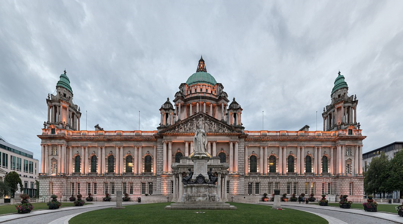 A photograph of Belfast City Hall