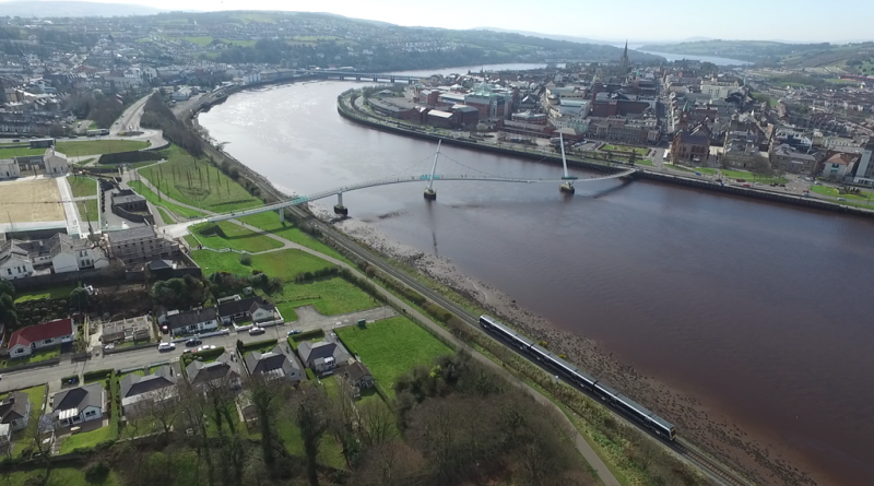 An image of the Peace Bridge in Derry/Londonderry