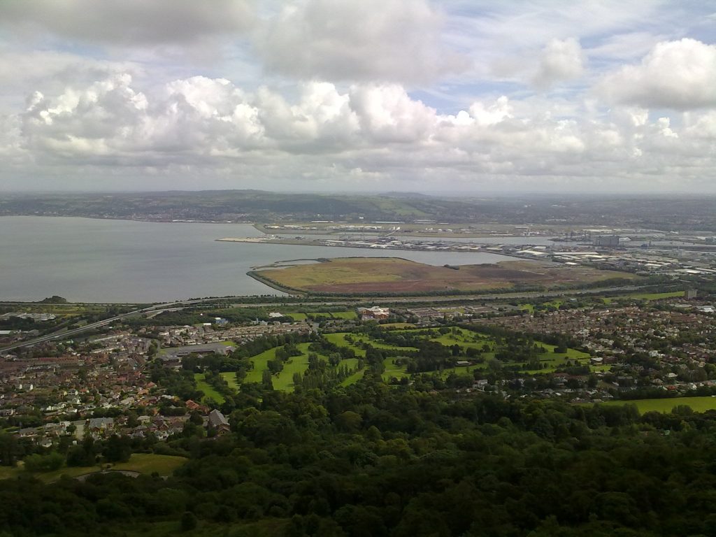 An image showing Belfast, taken from an elevated position