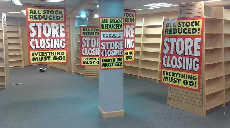 An image showing a shop closing down.