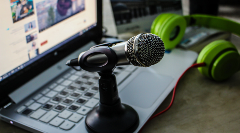 An image showing equipment for podcasting