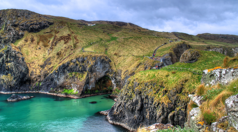 An image showing Carrick-a-Rede rope bridge in County Antrim