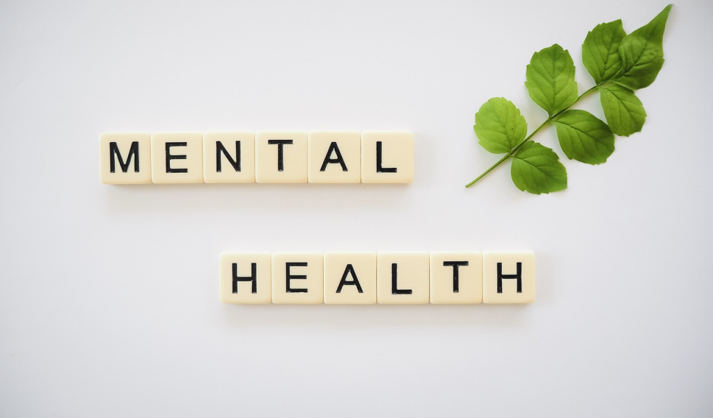 An image showing the words 'mental health' spelled out in letters