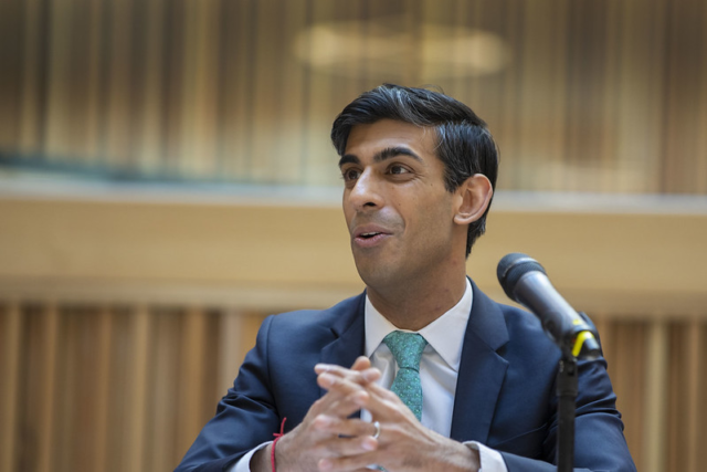 An image showing Rishi Sunak, the UK Chancellor of the Exchequer